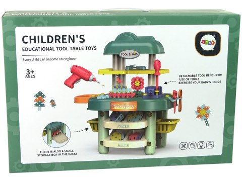 Zestaw Majsterkowicza Warsztat Wiertarka na Baterie Narzędzia Śrubki