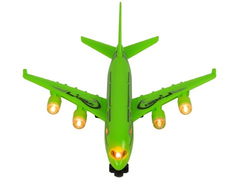 Samolot Pasażerski Zielony Napęd Światła Dźwięki