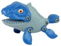 Zestaw Dinozaur Mosasaur z Jajkiem DIY Śrubokręt Niebieski