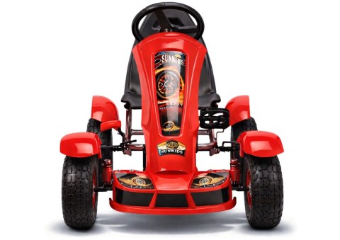 Sportowy Gokart Na Pedały F618 Pomowane Koła Obciążenie 50kg Niebieski