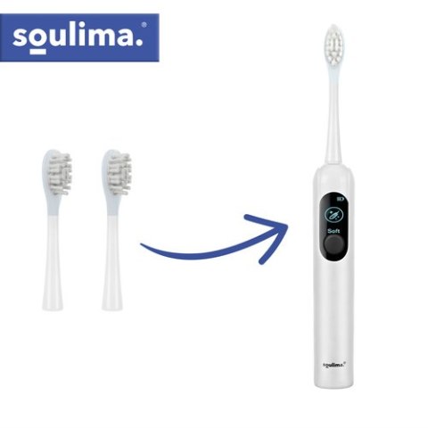 Końcówka do szczoteczki biała 2szt. Soulima 26929