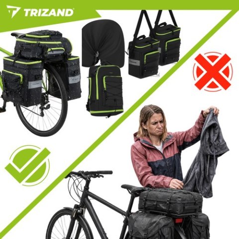 Sakwa rowerowa wodoodporna 53L Trizand