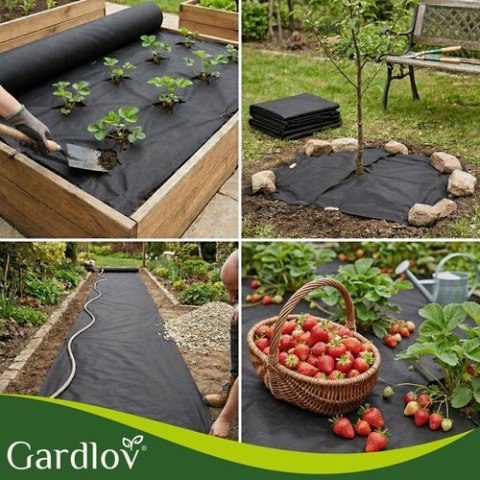 Agrowłóknina czarna 1,6x20m 50g/m2 Gardlov