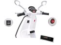 Motor skuter elektryczny VESPA na akumulator dla dziecka melodie PA0344