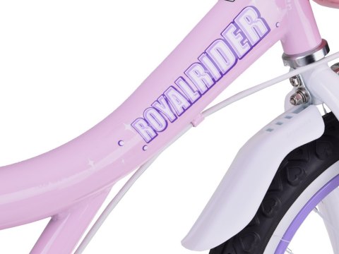 RoyalBaby rower dziecięcy JENNY 16" koszyk kółka boczne kokardki