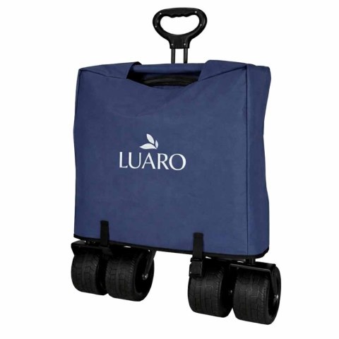 Wózek transportowy LUARO plażowy składany z daszkiem i siatką