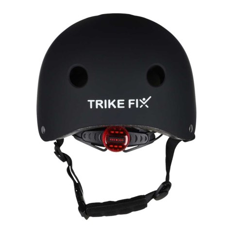 Kask rowerowy dla dziecka Trike Fix dziecięcy  LED M 55-58cm czarny