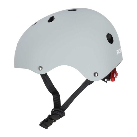Kask rowerowy dla dziecka Trike Fix dziecięcy  LED M 55-58cm szary ciemny