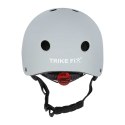 Kask rowerowy dla dziecka Trike Fix dziecięcy  LED M 55-58cm szary ciemny