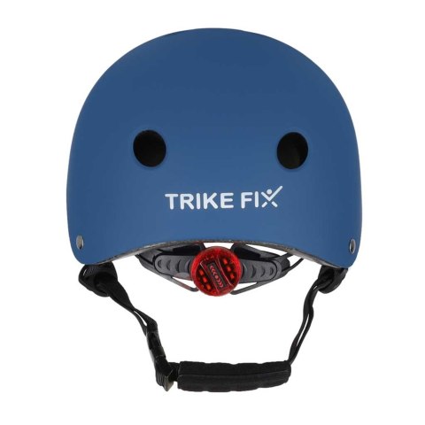 Kask rowerowy dla dziecka Trike Fix dziecięcy  LED S 48-54cm granatowy