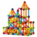 Zestaw Klocki Magnetyczne Konstrukcyjne Sticks Kreatywne Kolorowe 166 el.