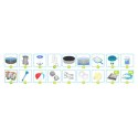 Basen ogrodowy stelażowy 366 x 100 cm 18w1 Bestway 5614X + maszynka do baniek GRATIS