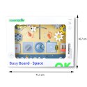  Drewniana Tablica Edukacyjna Montessori Astronauta Statek Kosmiczny