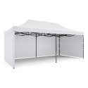 Pawilon ogrodowy 3 scianki 3 x 6m biały Plonos