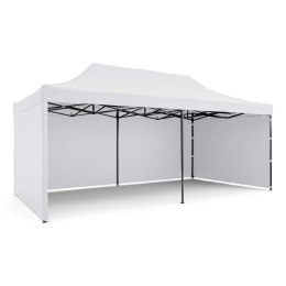 Pawilon ogrodowy 3 scianki 3 x 6m biały Plonos