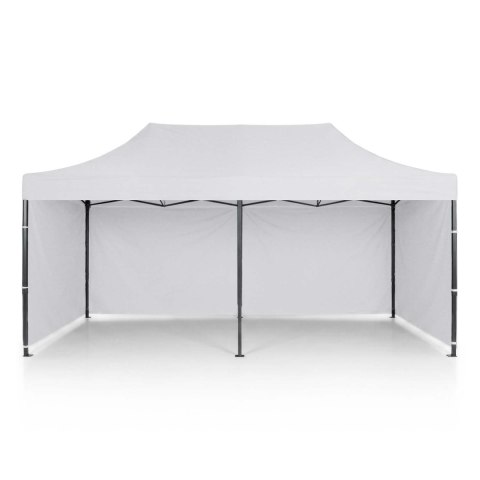 Pawilon ogrodowy 3 scianki 3 x 6m biały Plonos