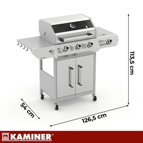 Grill gazowy 3+1 13.5kW Varen 4.0 Kaminer
