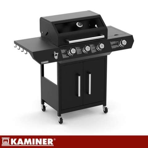 Grill gazowy 3+1 13.5kW Varen Black 4.0 Kaminer