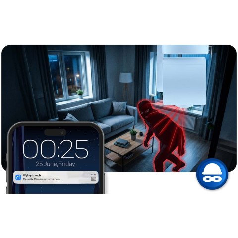 Kamera IP obrotowa 3MP niania elektroniczna Berdsen BD-942 biała