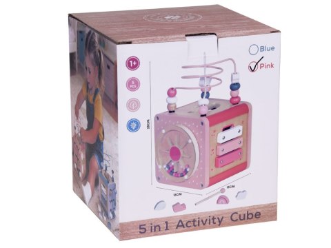Multikostka Drewniana Kostka aktywizująca edukacyjna montessori ZA5265
