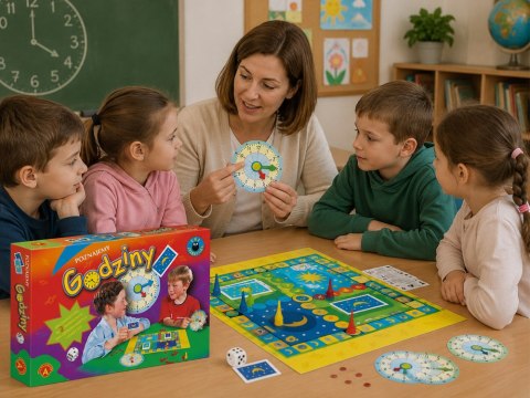 Alexander Gra edukacyjna Poznajemy godziny ZEGAR GR0887