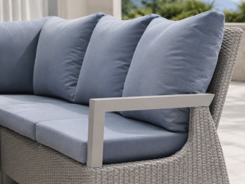 Meble ratanowe Ogrodowe Rattan Narożniki + Regulowany Stół