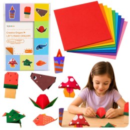 Kolorowy Zeszyt z Origami Dla Dzieci Zwierzęta Poziomy Trudności 30 Arkuszy