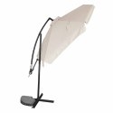 Parasol ogrodowy duży składany z wysięgnikiem 290cm beżowy