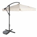 Parasol ogrodowy duży składany z wysięgnikiem 290cm beżowy