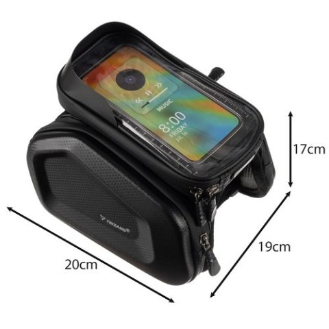 Sakwa rowerowa z etui na telefon Trizand 25378