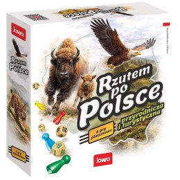 Rzutem po Polsce gra edukacyjna rodzinna planszowa 2-4os GR0913