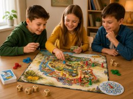 Rzutem po Polsce gra edukacyjna rodzinna planszowa 2-4os GR0913