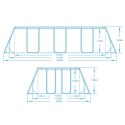Basen ogrodowy stelażowy 412x201x122cm 18w1 Bestway 56456ND