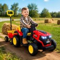 Super traktor STRONG z przyczepą z dyszlem,wózkiem/FB319T