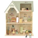 CLASSIC WORLD Drewniany Domek dla Lalek z mebelkami