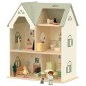 CLASSIC WORLD Drewniany Domek dla Lalek z mebelkami