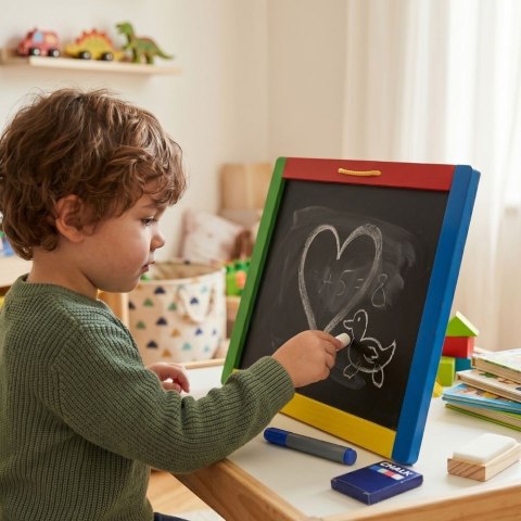 Drewniana Dwustronna Tablica Magnetyczna Kredowa Akcesoria Viga