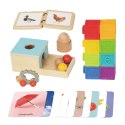GREEN Box Pudełko XXL Montessori Edukacyjne 6w1 Sensoryczne 7-8 Miesięcy 26el. FSC