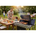 Grill gazowy ogrodowy żeliwny ruszt z pokrywą 4+1 palniki Berdsen BD-897