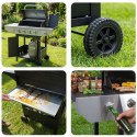 Grill gazowy ogrodowy żeliwny ruszt z pokrywą 4+1 palniki Berdsen BD-897