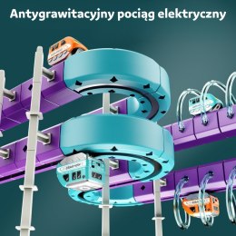 WOOPIE Zestaw Konstrukcyjny Magnetyczny Tor Kolejowy z Efektem Przyciągania 38 el.