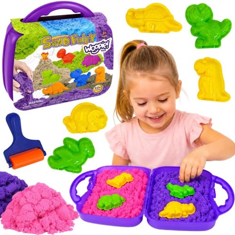 WOOPIE Zestaw Piasku Kinetycznego Dinozaury 13 el