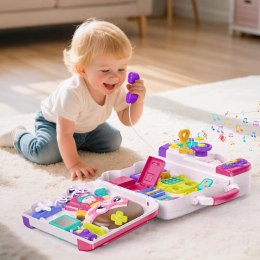 WOOPIE Interaktywna Tablica Manipulacyjna Busy Car Walizka 3w1 Dźwięk Światło