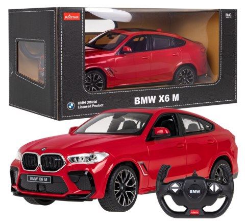 Autko auto zdalnie sterowane BMW X6 M 1:14 RASTAR Czerwony