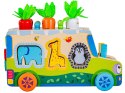 Edukacyjny Drewniany Samochód Auto Sorter Drewniane Klocki Złap Robaczka