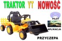 SUPER TRAKTOR Z ŁYŻKĄ YT - NA AKUMULATOR , PILOT, APLIKACJA/YT1066 Super traktor z przyczepą i łyżką,pilota, aplikacja/YT1066
