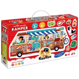 CzuCzu Moto Puzzle Kamper Edukacyjne Puzzle dla Dzieci 45 el. Za6686