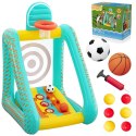 Dmuchana gra ogrodowa 3w1 koszykówka piłka nożna cel 127x109x178 cm Bestway 52813