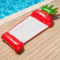Materac dmuchany plażowy hamak wodny leżak fotel krzesło do pływania basenu truskawka