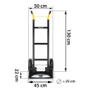 Wózek transportowy składany taczkowy młynarka magazynowy 250kg Humberg HM-516
